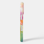 Bloeiende Waterverf Spring Tulip Garden Case-Mate iPhone Case (Achterkant / Rechts)