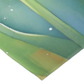 Bloeiende Waterverf Spring Tulip Garden Tafelkleed (Gekanteld)