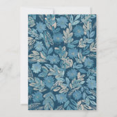 Bloeiende waterverfschildering Save the Date Kaart (Achterkant)