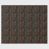 Bloeiende weide Bloemen Hand getrokken Cadeaupapier (Vlak)