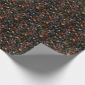 Bloeiende weide Bloemen Hand getrokken Cadeaupapier (Hoek)