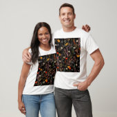 Bloeiende weide Bloemen Hand getrokken T-shirt (Unisex)