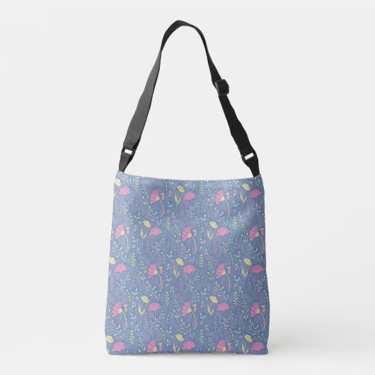 Bloeiende Weide Bries Crossbody Tas (Achterkant)