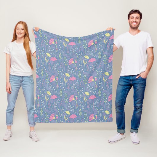 Bloeiende Weide Bries Fleece Deken (In situ)