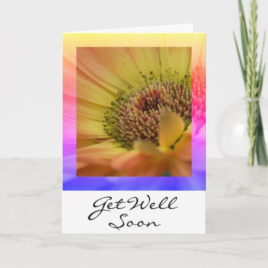 Bloeiende wensen - Get Well Soon Kaart (Voorkant)
