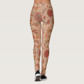  Bloeiende Wijnstok Botanische Print Leggings (Achterkant)