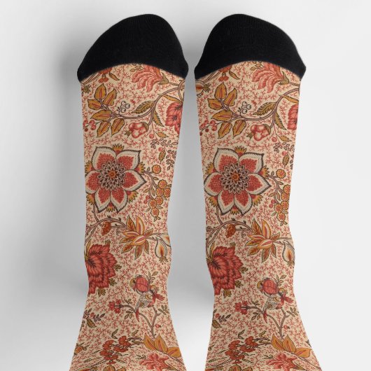  Bloeiende Wijnstok Botanische Print Sokken (Top)