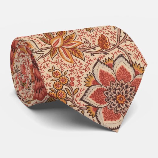  Bloeiende Wijnstok Botanische Print Stropdas (Opgerold)