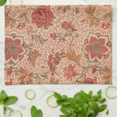 Bloeiende Wijnstok Botanische Print Theedoek (Gevouwen)