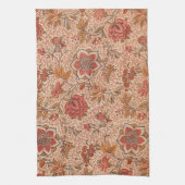 Bloeiende Wijnstok Botanische Print Theedoek (Verticaal)