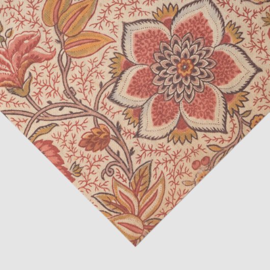  Bloeiende Wijnstok Botanische Print Tissuepapier (Detail)