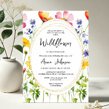 Bloeiende Wildflower Baby shower