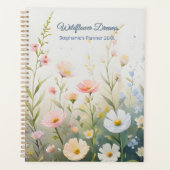 Bloeiende Wildflower Meadow met pastelbloemen Planner (Voorkant)