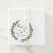 Bloeiende wilg Eucalyptus krans Bedankjes Labels (In situ)