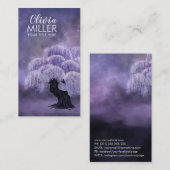 Bloeiende Wisteria Boom Visitekaartje (Voorkant / Achterkant)