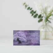 Bloeiende Wisteria Boom Visitekaartje (Staand voorkant)