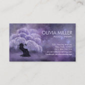 Bloeiende Wisteria Boom Visitekaartje (Voorkant)