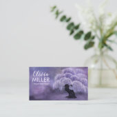 Bloeiende Wisteria Boom Visitekaartje (Staand voorkant)