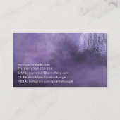 Bloeiende Wisteria Boom Visitekaartje (Achterkant)