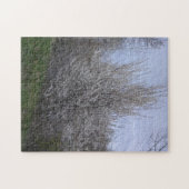 Bloeiende witte boom op de rivier de Boise Legpuzzel (Horizontaal)