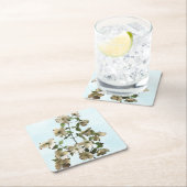 Bloeiende Witte Dogwood Bloemen Kartonnen Onderzetters (Insitu)