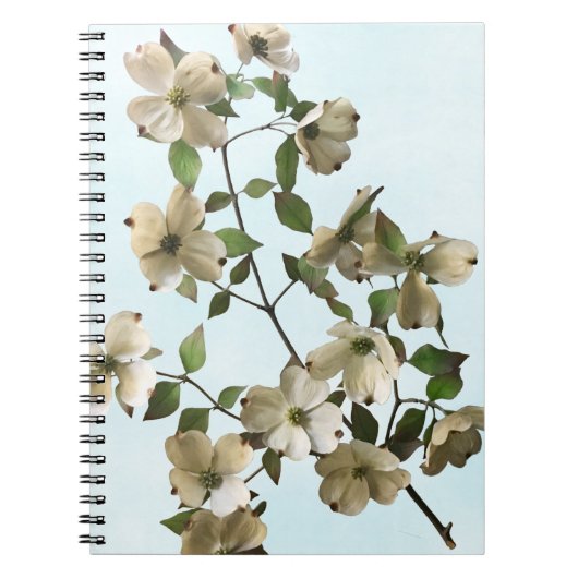 Bloeiende Witte Dogwood Bloemen Notitieboek (Voorkant)