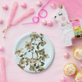 Bloeiende Witte Dogwood Bloemen Papieren Bordje (Feest)