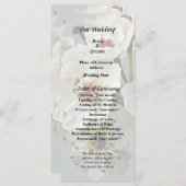 Bloeiende witte perenbloesem programmakaart (Voorkant / Achterkant)