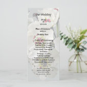 Bloeiende witte perenbloesem programmakaart (Staand voorkant)