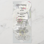 Bloeiende witte perenbloesem programmakaart (Voorkant)