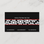 Bloeiende zakelijke Visitekaartjes (Achterkant)