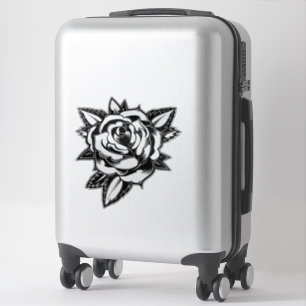 Bloeiende zelfexpressie: Roos Tattoo Sticker