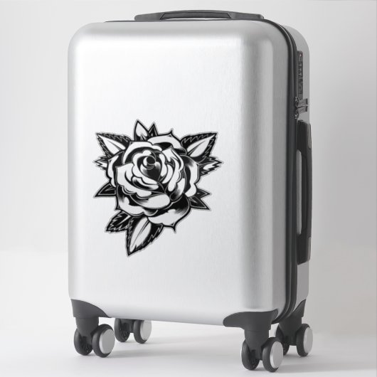 Bloeiende zelfexpressie: Roos Tattoo Sticker (Koffer)