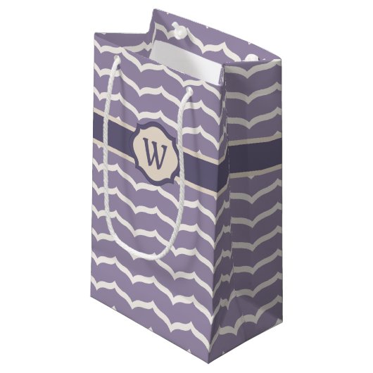 Bloeiende Zigzag Geschenkzak Klein Cadeauzakje (Voorkant Gekanteld)