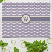 Bloeiende Zigzag keukenhanddoek (Gevouwen)