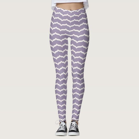 Bloeiende Zigzag Leggings (Voorkant)
