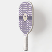 Bloeiende zigzag pickleball paddle (Links)