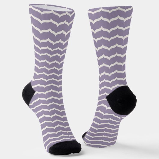 Bloeiende zigzag sokken (Gebogen)
