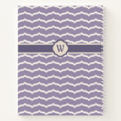 Bloeiende Zigzag Spiraal Notebook Notitieboek (Achterkant)