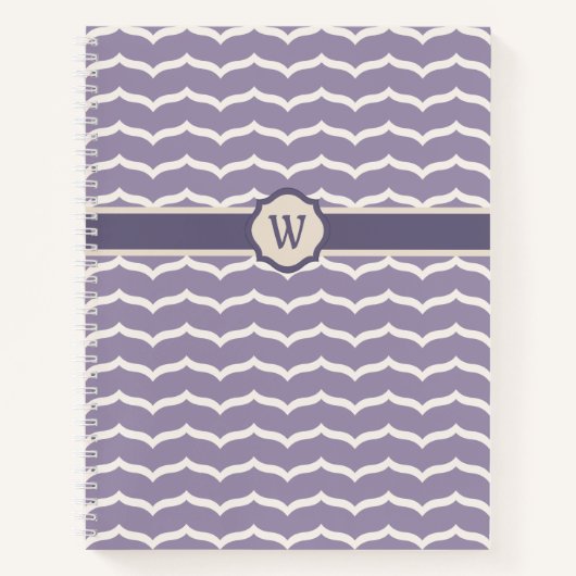 Bloeiende Zigzag Spiraal Notebook Notitieboek (Voorkant)