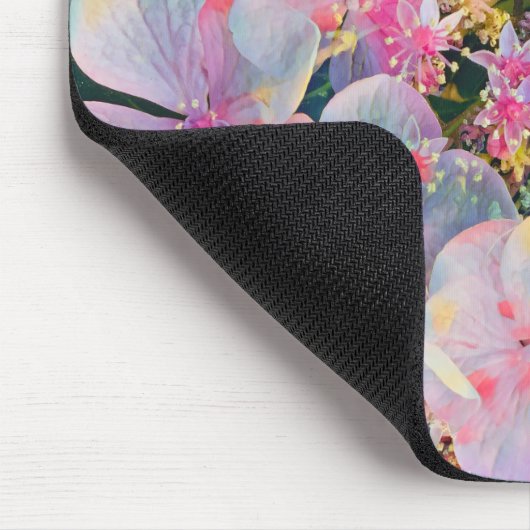 Bloeiende Zomer Hydrangea Bloem Muismat (Hoek)