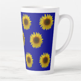 Bloeiende Zonnebloem Latte Mok