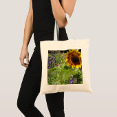 Bloeiende Zonnebloem Tote Bag (Voorkant (product))