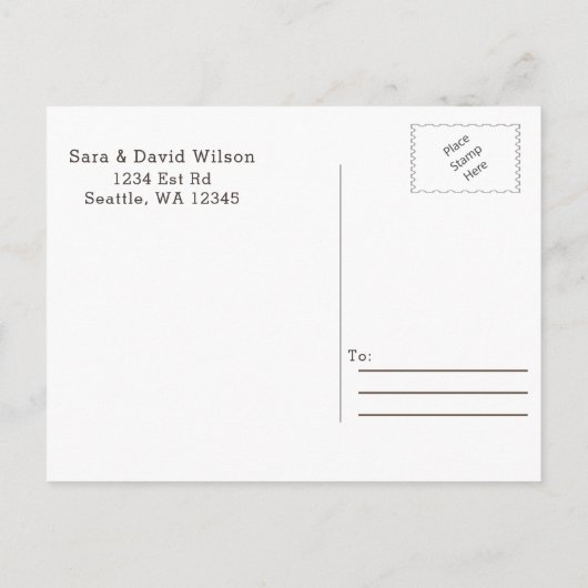 Bloeiende zonnebloemen gewei land chique bruiloft aankondigingskaart (Achterkant)