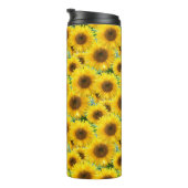 Bloeiende zonnebloemen thermosbeker (Geroteerd rechts)