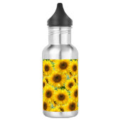 Bloeiende zonnebloemen waterfles (Links)