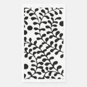  bloeiende zwart-wit print servet (Voorkant)