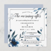 bloeiochtend na bruiloftsbrunch kaart (Voorkant / Achterkant)