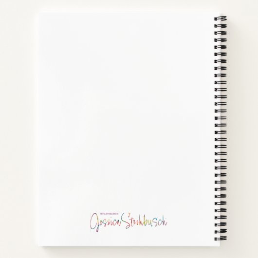 Bloeispiraal notitieboek / tijdschrift (Achterkant)