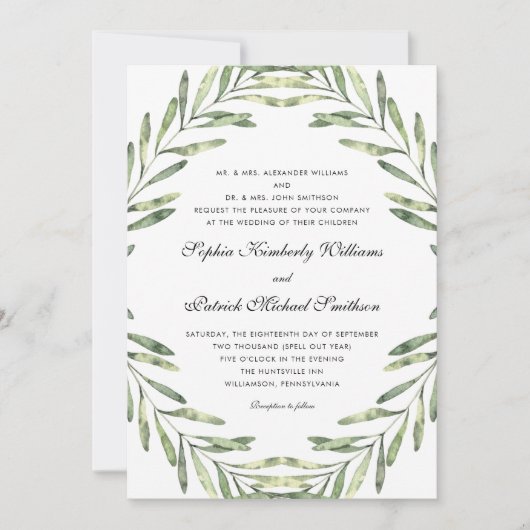 Bloeistof | Alle ouders die een bruiloft organiser Kaart (Voorkant)